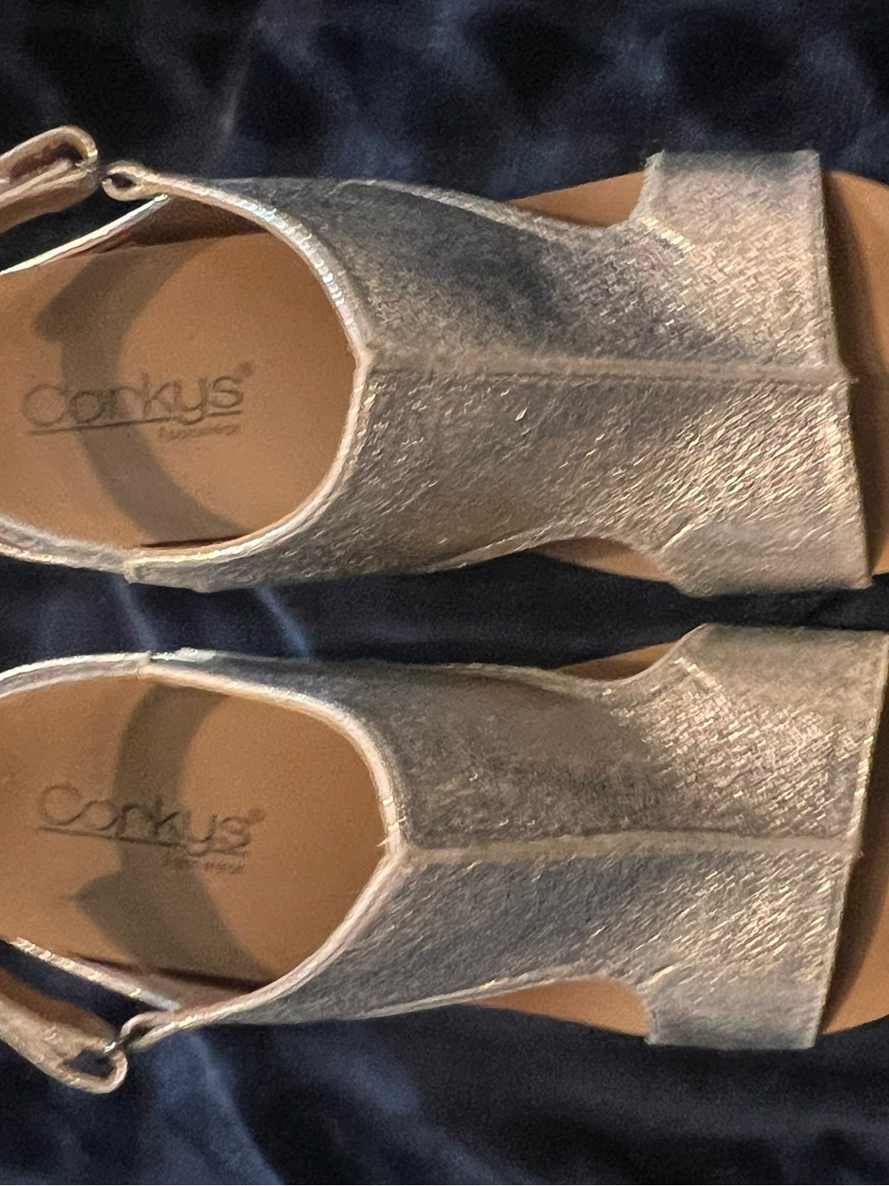 Corkys Wedge Sandals - Red and Silver - Picture 5 of 8